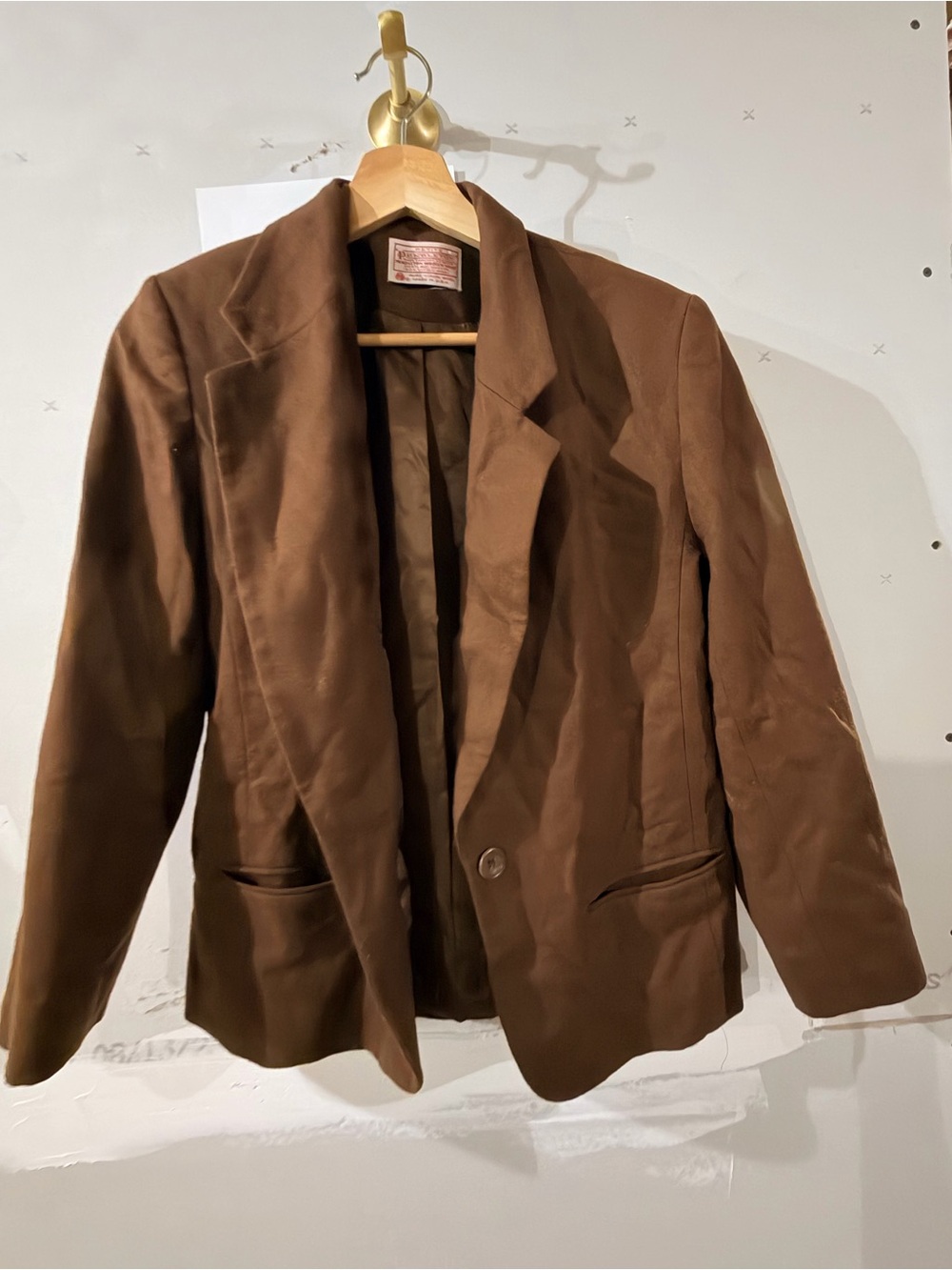 Vintage Pendleton Wool Brown Women's Blazer Jacket